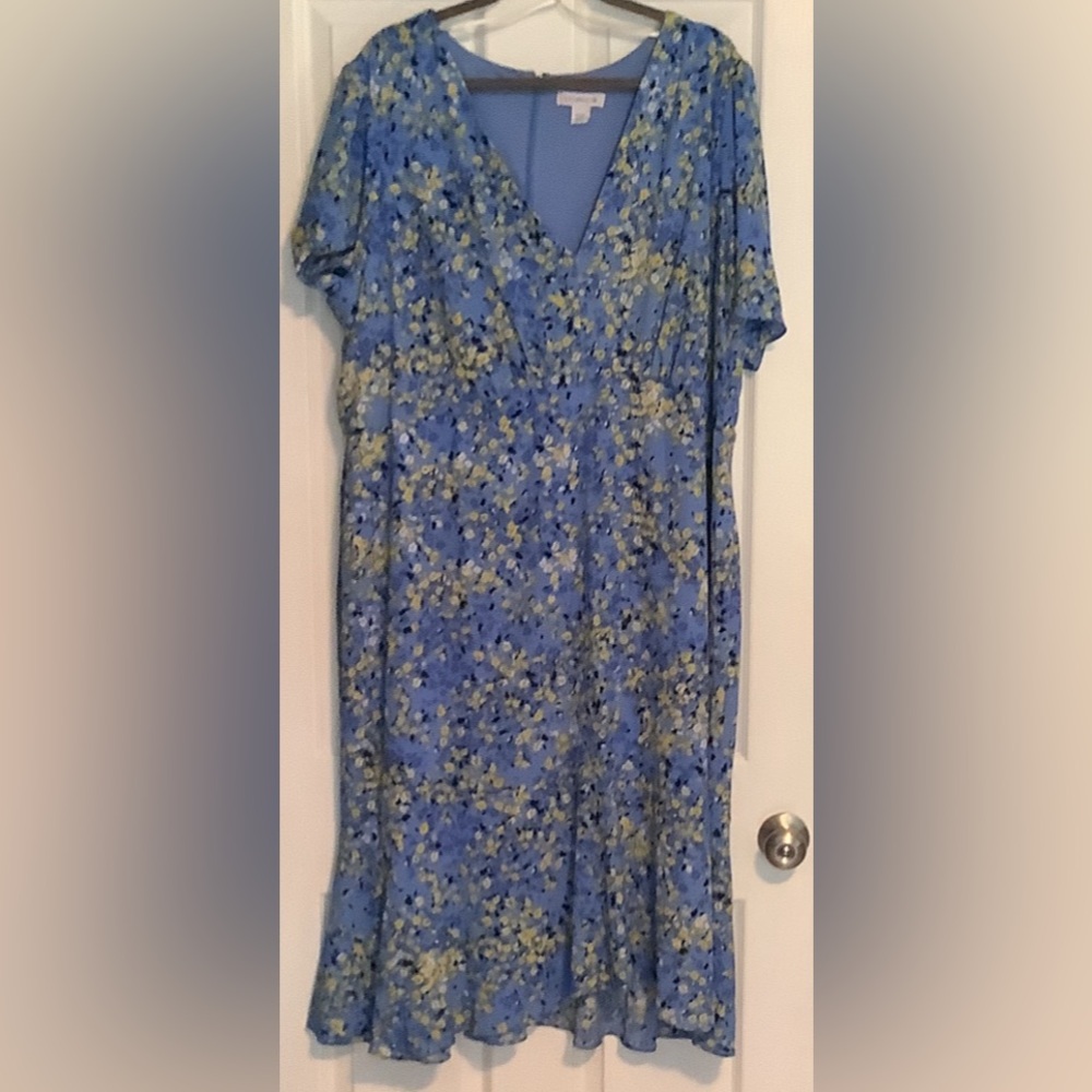 Liz Claiborne Blue Floral Dress